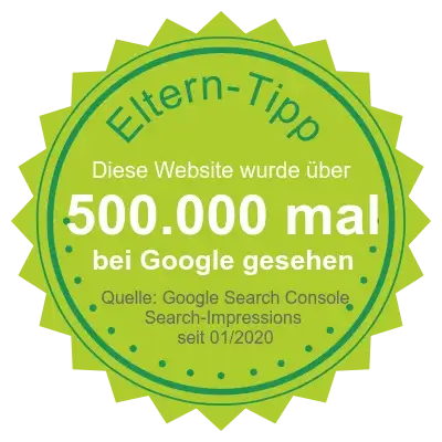 Eltern-Tipp Siegel: Technik für Kids wurde über 500.000 Mal bei Google gesehen