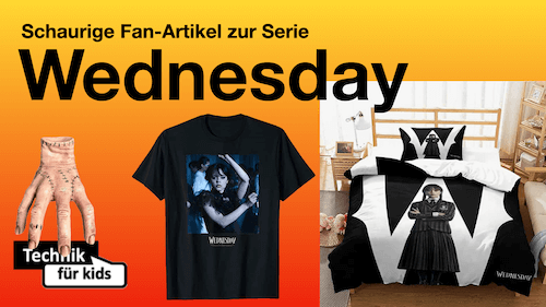 Wednesday Fan-Artikel - Wednesday-T-Shirt, Bettwäsche, Eiskaltes Händchen